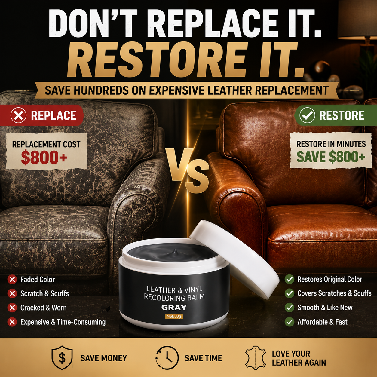 RenewCraft – Multi-Surface Leather Color Restoration Balm