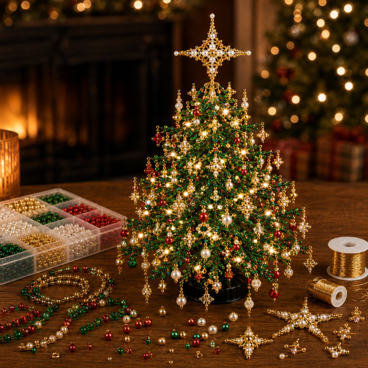 SparkleCraft – Premium DIY Beaded Christmas Tree Kit