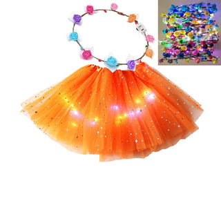 GlowTwirl – Light-Up Star Mesh Princess Tutu