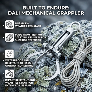 🧰⚓Mechanical Grappling Hook – Powerful Grip, Foldable & Built for Any Challenge