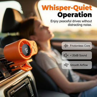 🌬️ Turbo Portable Fan with LED Display – Rechargeable Cooling Fan