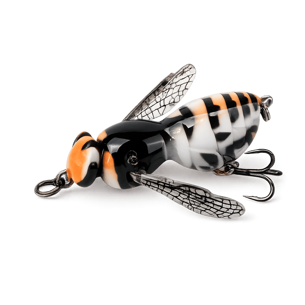 🐟Tödliche Versuchung🐝 Bionic Wasp Topwater Lure 🔥 Triggers Explosive, Violent Surface Strikes!