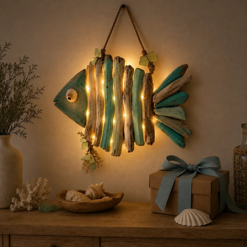 CoastalGlow – Lighted Coastal Fish Wall Decor