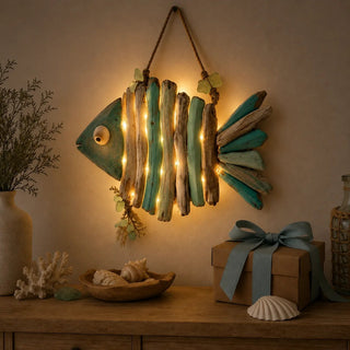 CoastalGlow – Lighted Coastal Fish Wall Decor