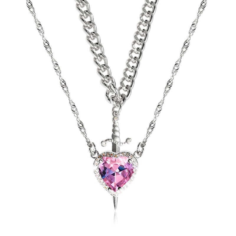 LoveGuard - Heart and sword couple necklace