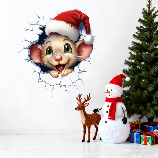 FestiveFun – 2D Creative Christmas Wall Stickers