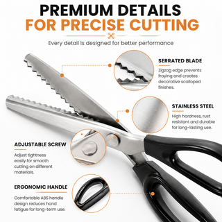 StitchEdge – Professional Stainless Steel Pinking Shears