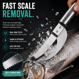 FishMate – Multi Function Fish Scaling & Gutting Tool