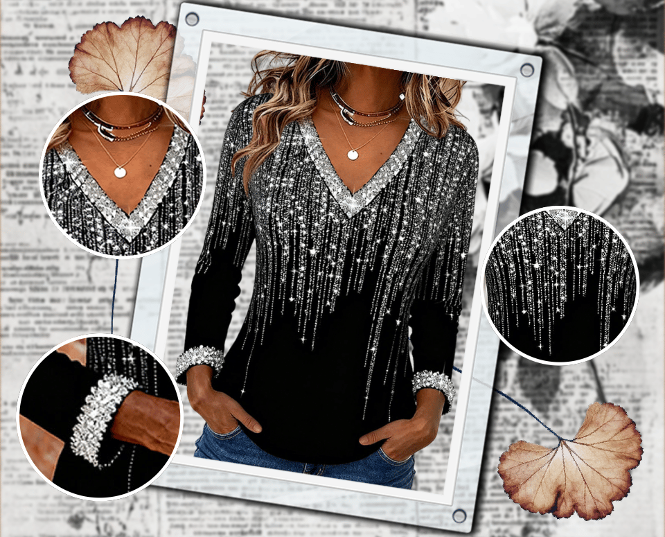 FlowWear - Casual V-Neck Blouse