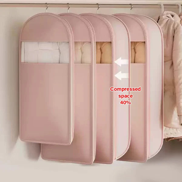 GarmentGlow – Sleek Hanging Storage Bag with Space Saving Zip