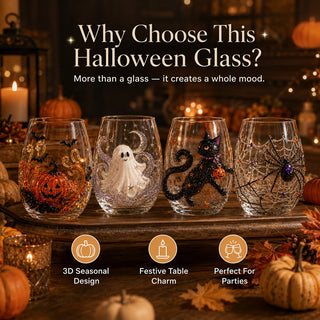 SpookySip – Artisan Halloween Drinking Glass