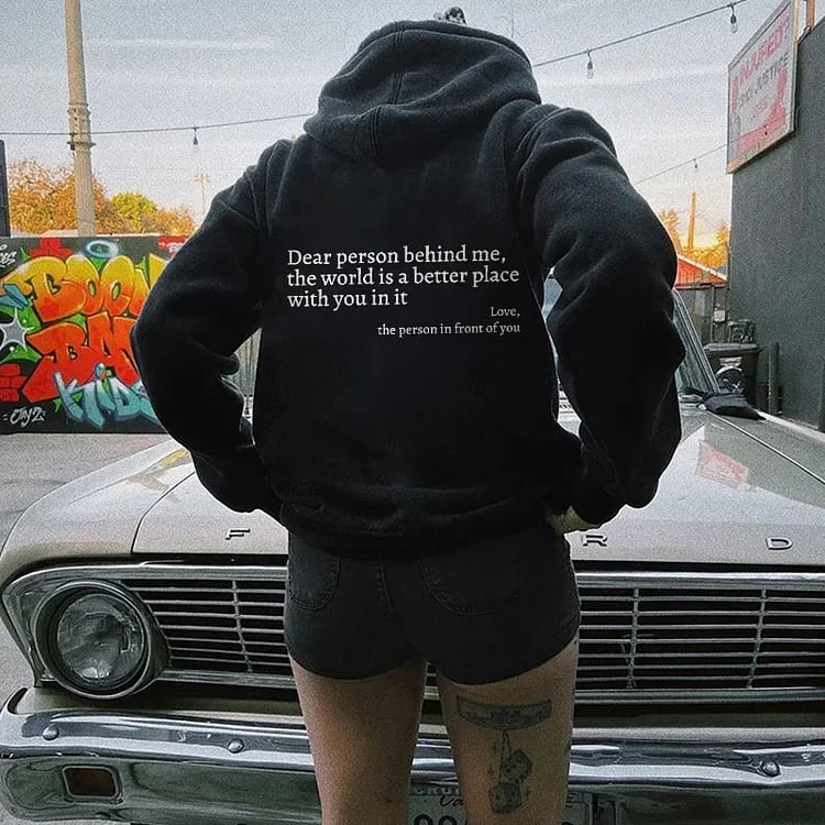BackTalk – ‘Dear Person Behind Me’ Sweatshirt
