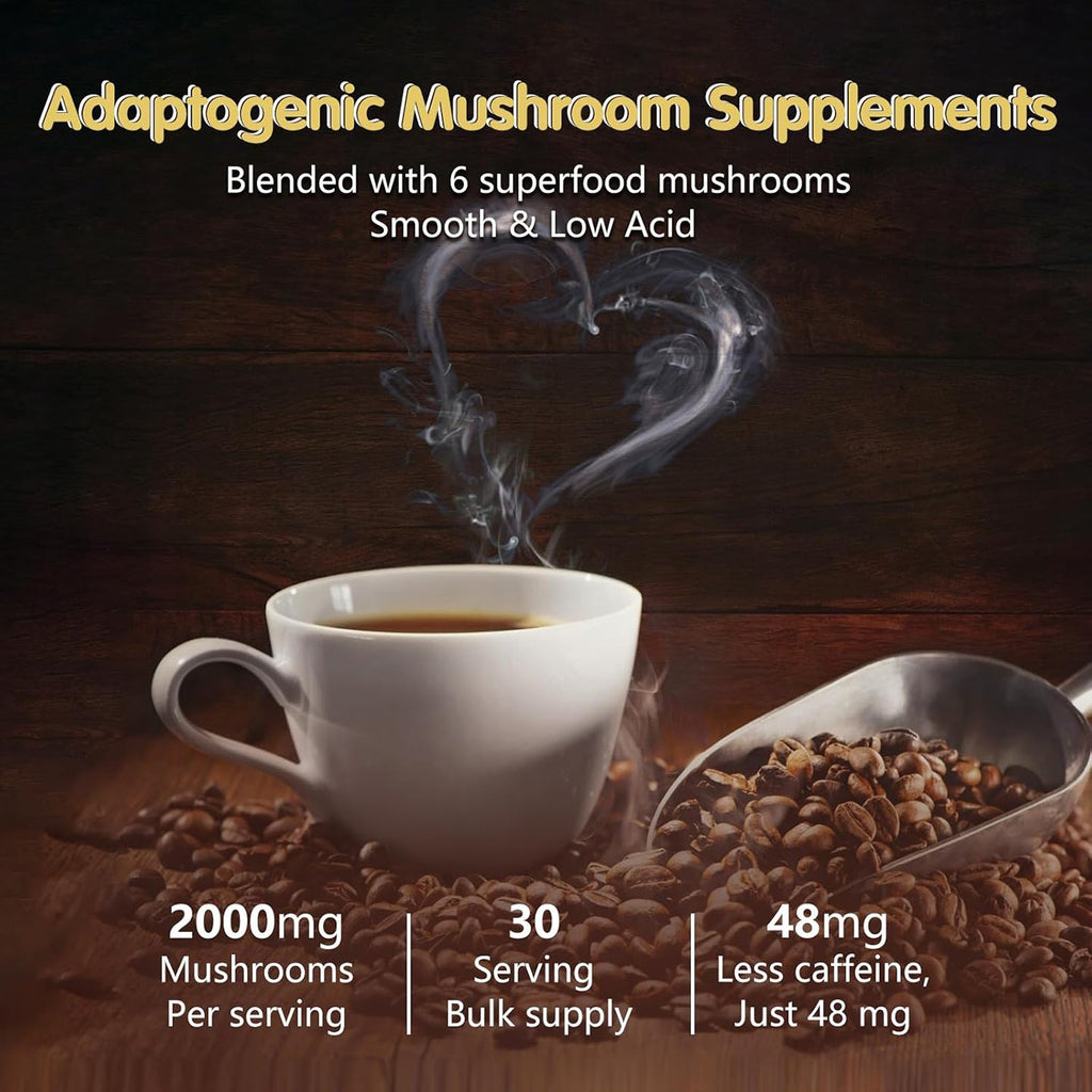 BrewBalance – 6-Mushroom Medium Roast Instant Coffee