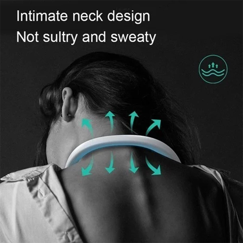 NeckBreeze Pro - 360° Airflow Cooling Fan for Outdoor Comfort