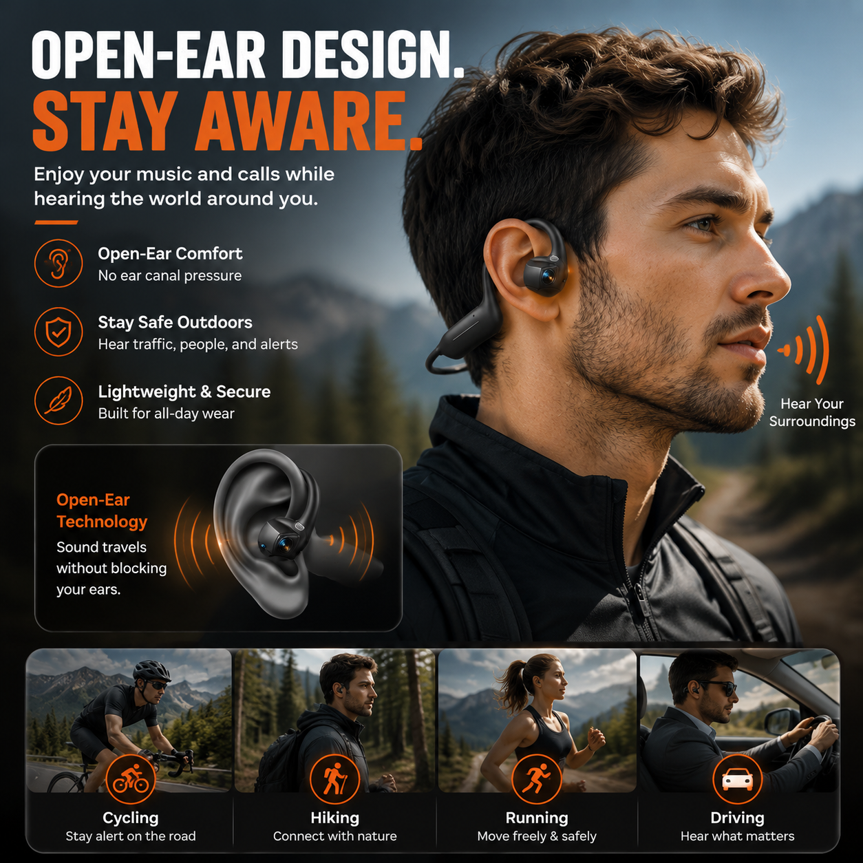 VisionFlow – Smart Open-Ear Camera Headset