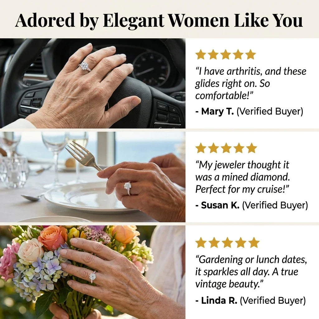EverBloom – Timeless Moissanite Comfort Ring