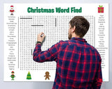 XmasWordFun – Giant Holiday Search Poster | Giant 36"x24" Wall Game!