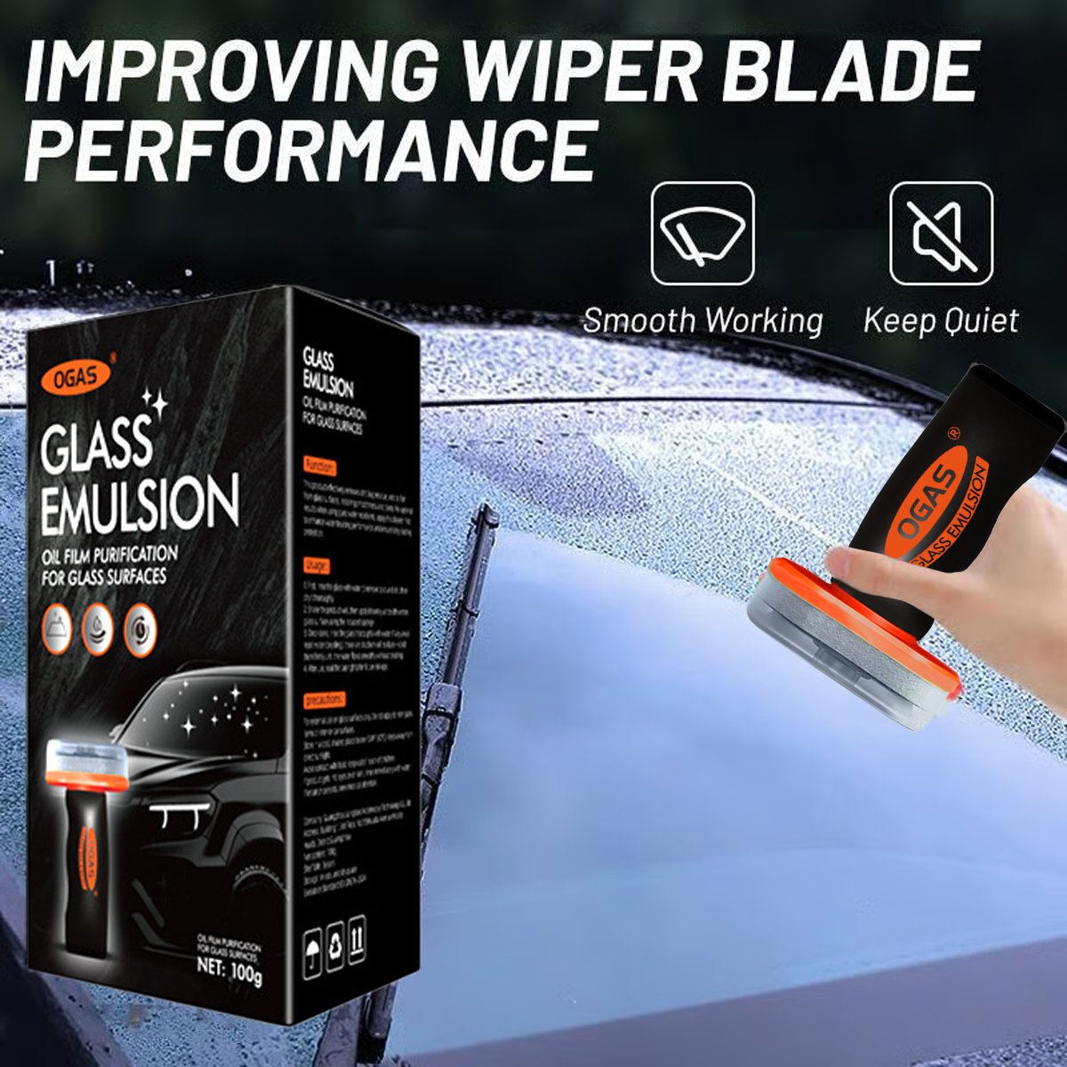 ClearGlide – Multi-Surface Oil Film Cleaning Brush