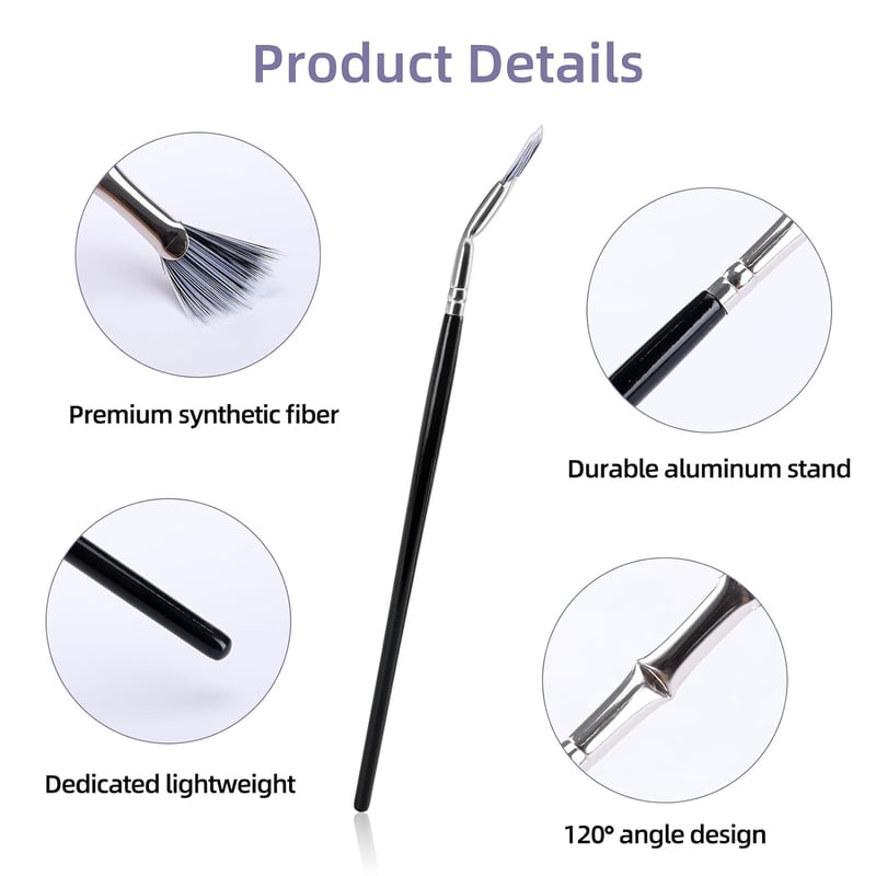 LashCraft - Folding Angle Scalloped Lash Brush