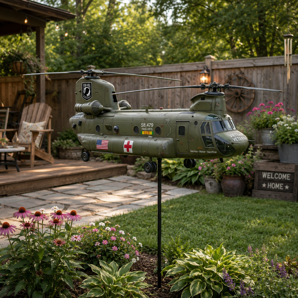 🏆Last Day Promo: 49% OFF 🎖️-Vietnam Veteran CH-47 Chinook Helicopter Wind Spinner- ✈️Buy 2 Free Shipping Today!