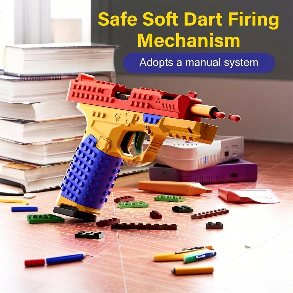 Tactical DIY Building Block Handle Set, Build-Your-Own Multiplayer Strategy Toy for Outdoor Team Activities, Creative Festival Gift