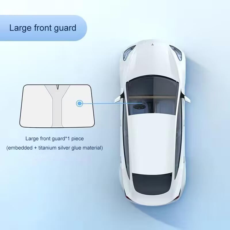 Titanium silver thickened Car Windshield Sun Shade