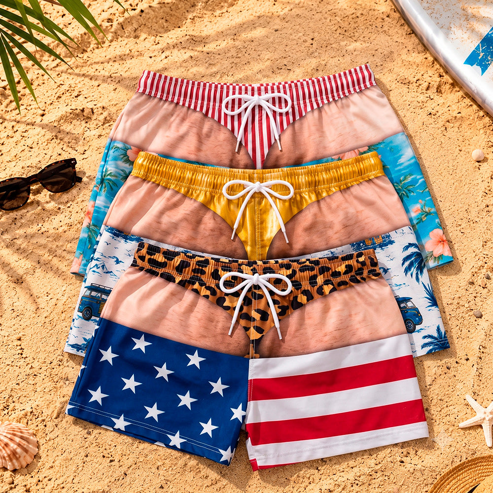 BeachBanter – Hilarious Optical Illusion Swim Trunks