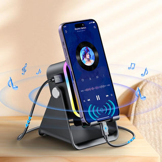 BeatBeam - Wireless Speaker, RGB Lights & Power Bank Stand
