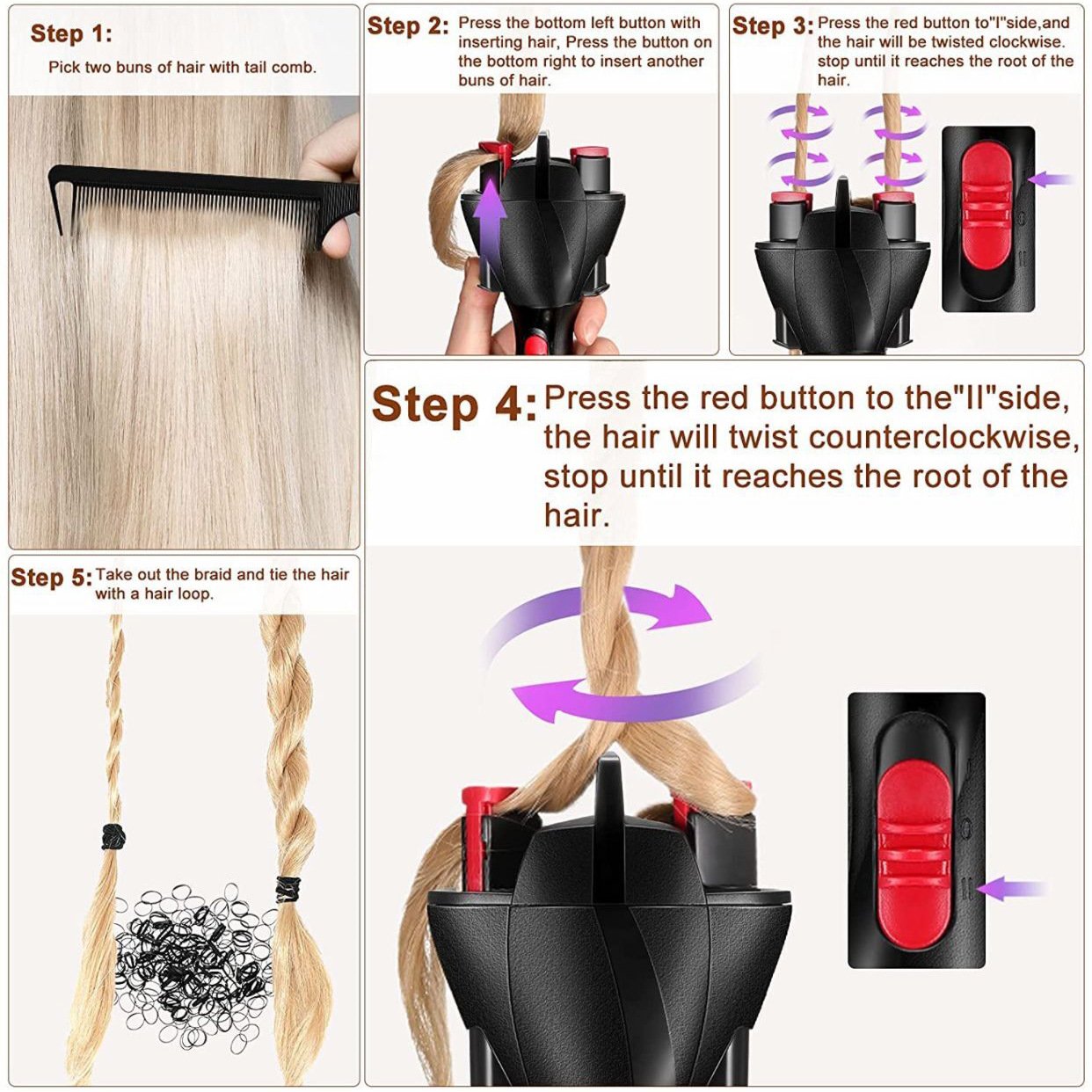 SpinGlow Hair Tool - One-Button Beauty for Every Look