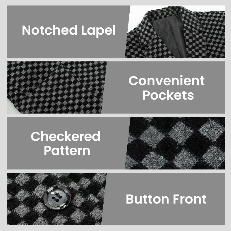 UrbanTailor – Men’s Slim-Fit Casual Suit Jacket