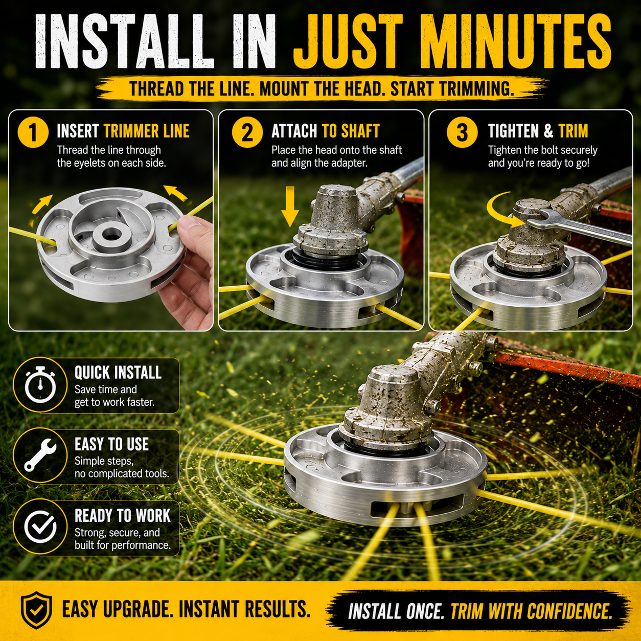 IronEdge – Heavy Duty Aluminum Trimmer Head