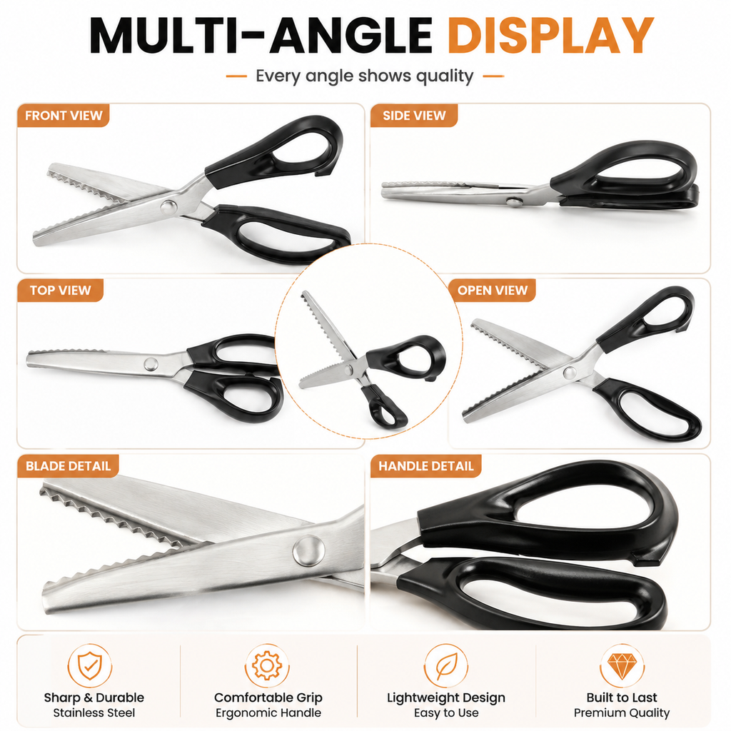 StitchEdge – Professional Stainless Steel Pinking Shears