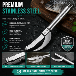 FishMate – Multi Function Fish Scaling & Gutting Tool