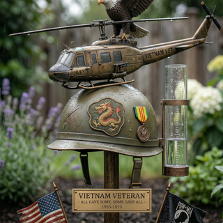 🦅Last Day Promo: 49% OFF 🎖️- Vietnam Veteran Memorial Rain Gauge Garden Stake - ✈️Buy 2 Free Shipping Today!