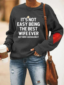 WifeGoals – “Best Wife Ever” Statement Sweatshirt