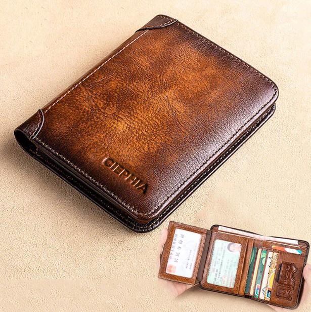 PrimeGuard - Genuine Leather RFID Wallet