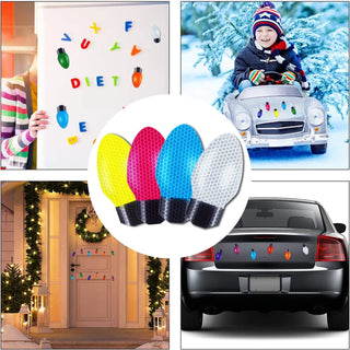 Glow-in-the-Dark Bulb Magnet Decoration Set marnetic