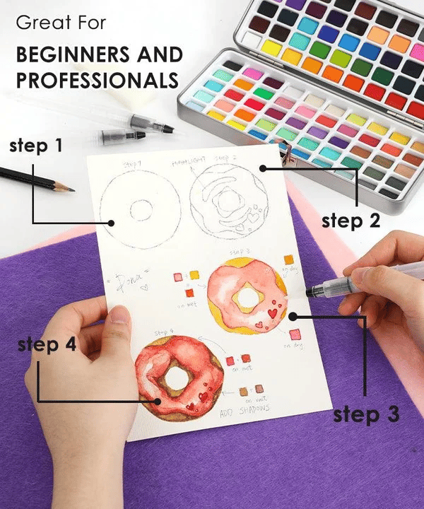 AquaMaster – Premium Watercolor Set for Artists