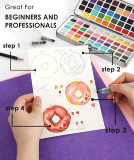 AquaMaster – Premium Watercolor Set for Artists