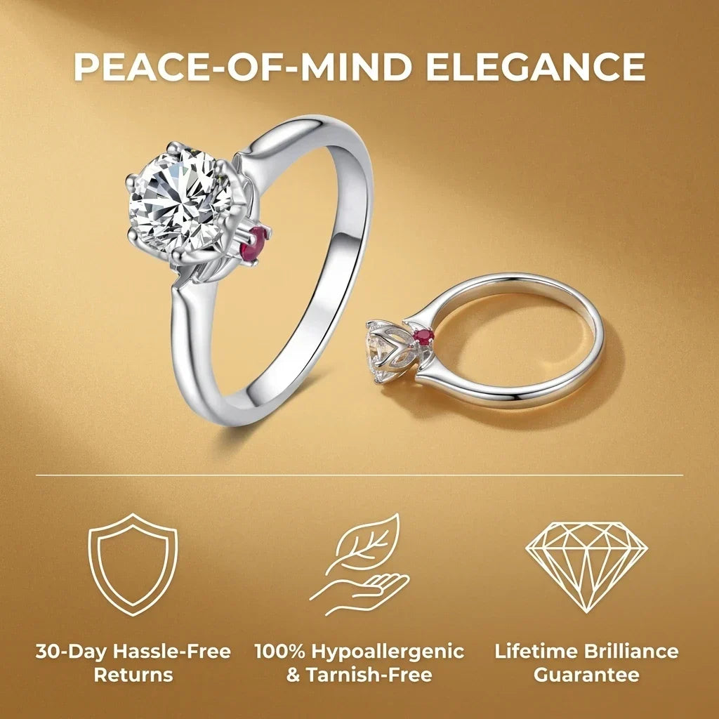 EverBloom – Timeless Moissanite Comfort Ring