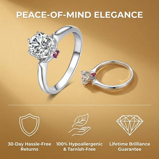 EverBloom – Timeless Moissanite Comfort Ring