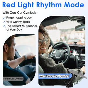 RhythmRide – Mini Cymbal Car Clip