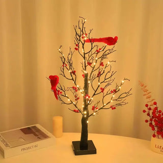 CardinalGlow – Vintage Lighted Holiday Tree Set