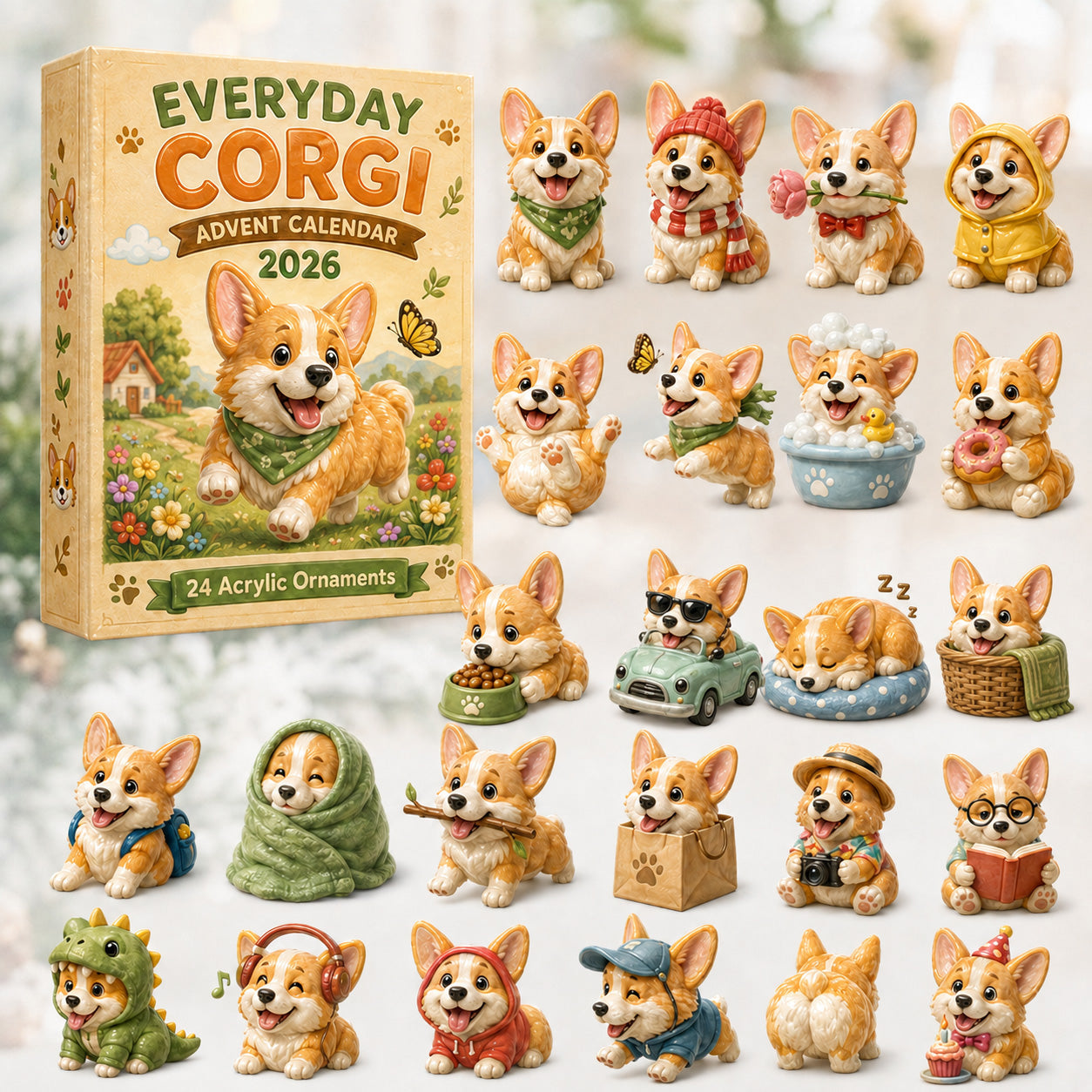 MerryPaws – Everyday Corgi Holiday Countdown