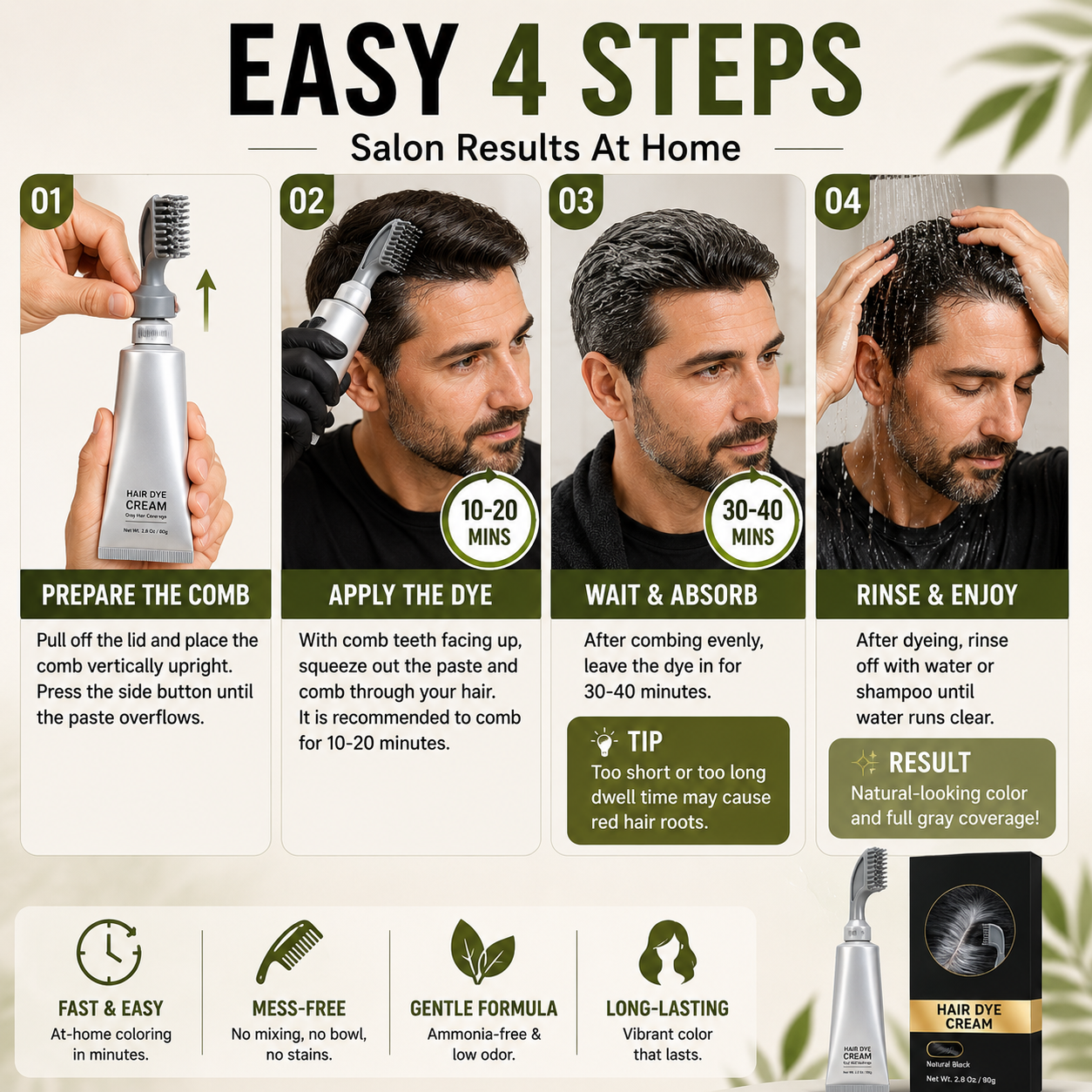 RootRevive – Instant Gray Hair Touch Up Comb