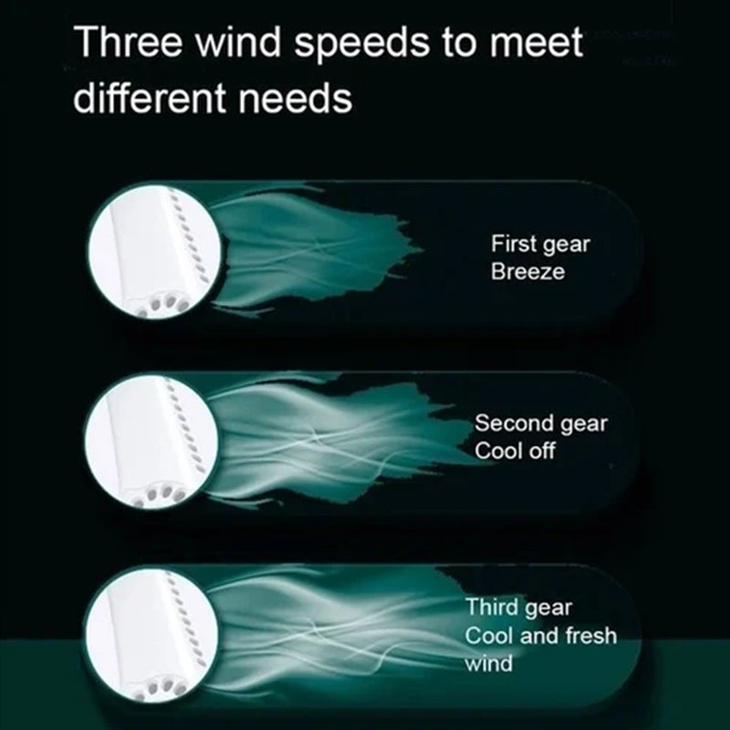 NeckBreeze Pro - 360° Airflow Cooling Fan for Outdoor Comfort