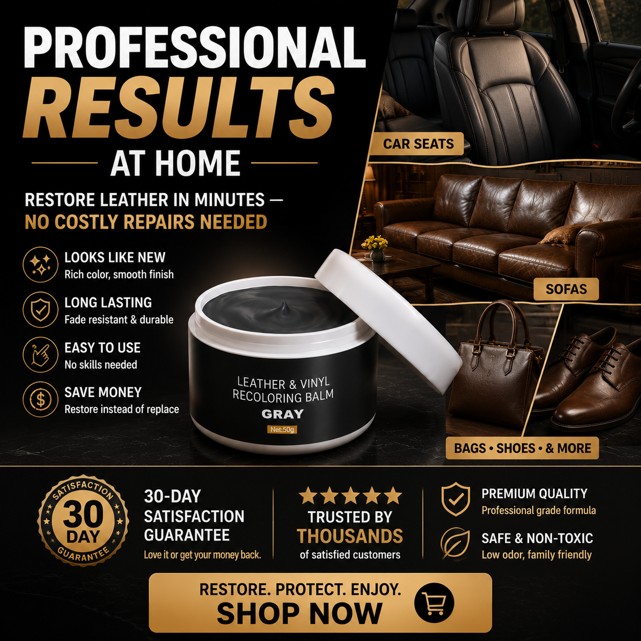 RenewCraft – Multi-Surface Leather Color Restoration Balm
