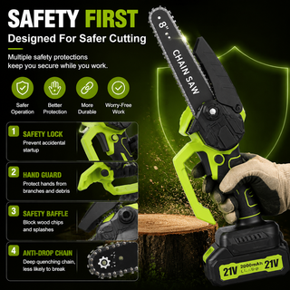 TimberSwift – Compact Cordless Wood Cutting Chainsaw