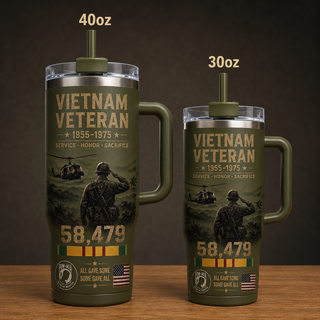 🇺🇸 Last Day Promo: 49% OFF 🎖️ - Vietnam Veteran Tribute Stainless Steel Tumbler
