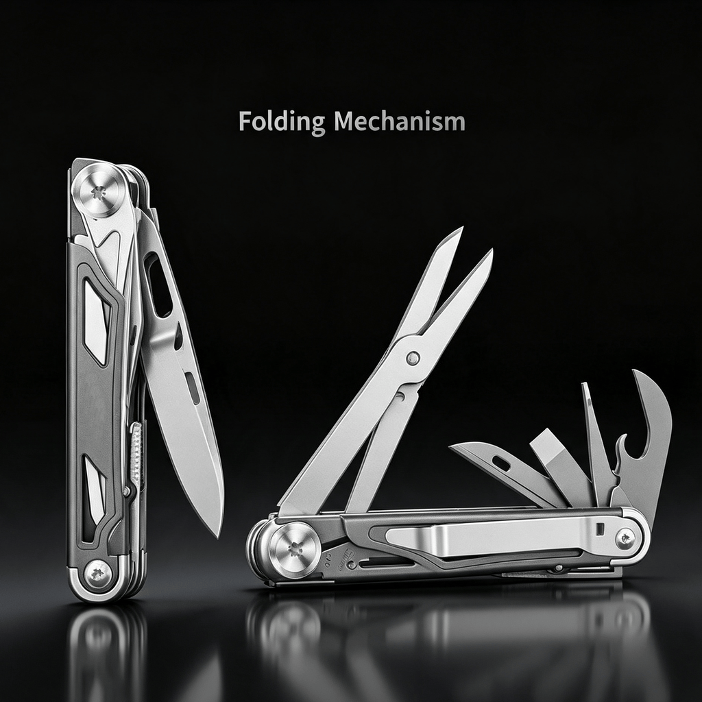 12‑in‑1 Multi‑Tool Pocket Knife, Stainless Steel Folding Utility Tool